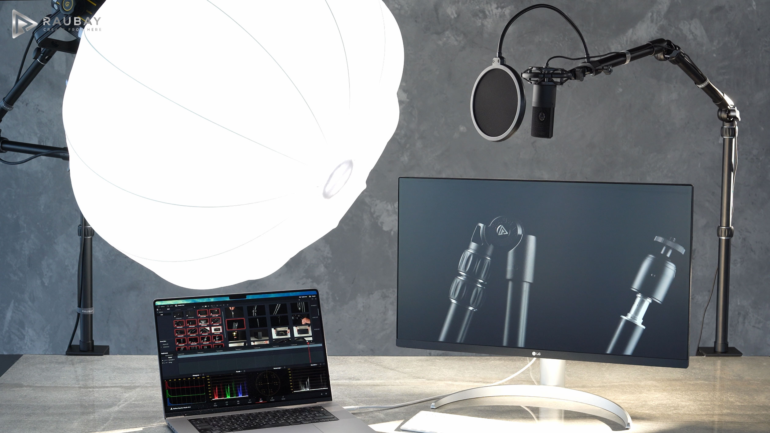 RAUBAY デスクトップマジックアームプロジェクター用格納式　 DMA01 Amazon.co.jp: 【全金属】RAUBAY デスクトップマジックアーム